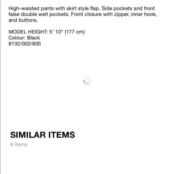 ZARA PINSTRIPE PANTS WITH SKIRT SIZE XS - Picture 12 of 16